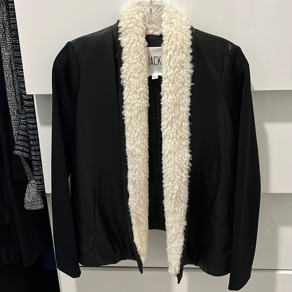 Faux Fur & Vegan Leather Jacket